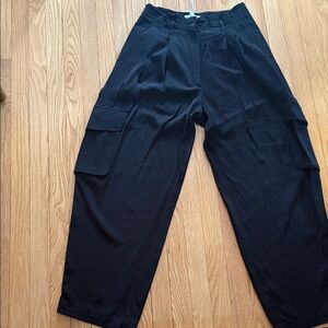 Cos Black Cargo Pants sz 10